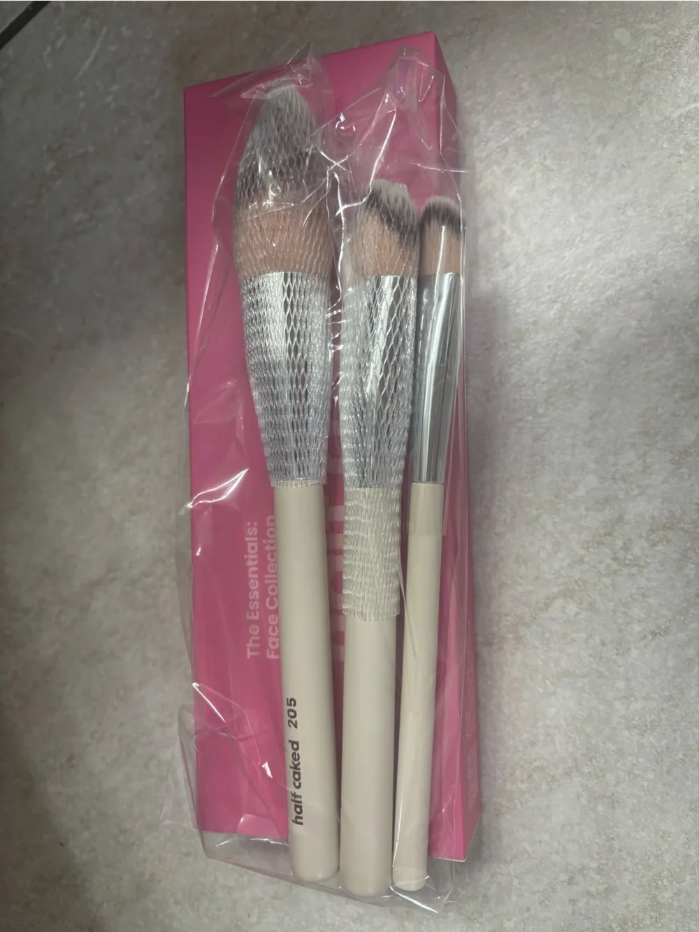 NEW Half Caked The Essentials: Face Collection 3-Piece Brush Set